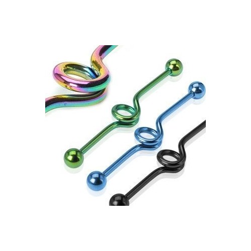 Industrial piercing (modrá)