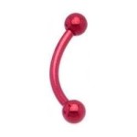 Piercing do obočí (červená)