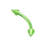 Piercing do obočí (světle zelená)