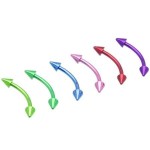 Piercing do obočí (světle zelená)