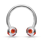 Piercing - podkova (růžová)