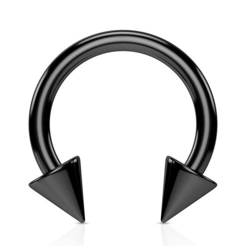 Podkova chirurgická ocel černá s hroty (1,6 x 12 mm, hroty 5 mm)