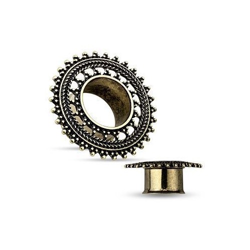 Antique tunel do ucha s ornamenty (8 mm)