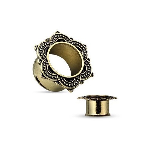 Antique tunel do ucha s ornamenty (8 mm)