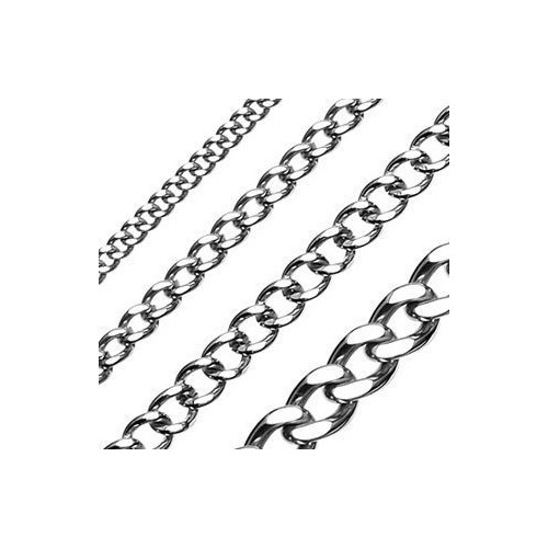 Ocelový řetízek, šíře 3 mm (45 cm)