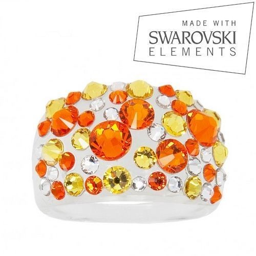 Prsten s krystaly Crystals from Swarovski®, Sun (50)