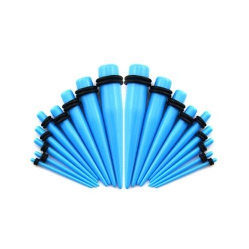 Akrylátový roztahovák do ucha světle modrý (2 mm)