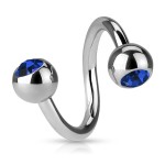 Spirála kuličky, 1,2 x 10 mm, kuličky 4 mm (zelená)