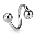 Spirála kuličky, 1,2 x 10 mm, kuličky 4 mm (zelená)