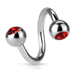 Spirála kuličky, 1,2 x 10 mm, kuličky 4 mm (zelená)