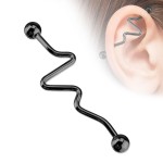 Industrial piercing 1,6 x 38 mm (růžové zlato)