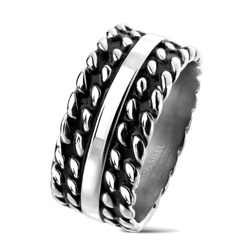 Pánský ocelový prsten (60)