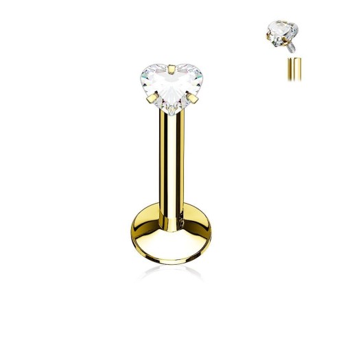 Piercing do brady zlacený (1,2 x 8 mm)