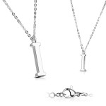 Ocelový řetízek s přívěskem iniciála S