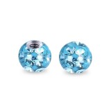 Náhradní kulička s krystaly Swarovski®, 4 mm, závit 1,2 mm (duhová) [1]