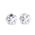 Náhradní kulička s krystaly Swarovski®, 4 mm, závit 1,2 mm (duhová)