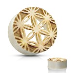 Děrovaný plug do ucha Crocodile wood (19 mm)
