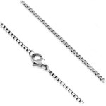 Ocelový řetízek čtvercový, tl. 2 mm (45 cm)