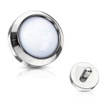 Microdermal - ozdobná část - průměr 4 mm (bílá)