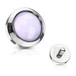 Microdermal - ozdobná část - průměr 4 mm (bílá)