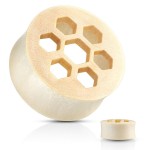 Děrovaný plug do ucha Crocodile wood (16 mm)