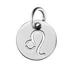 Drobný kulatý ocelový přívěsek - znamení horoskopu (štír)