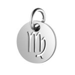 Drobný kulatý ocelový přívěsek - znamení horoskopu (štír)