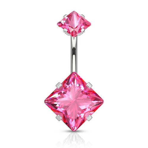 Piercing do pupíku (růžová)