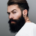 Dřevěný plug do ucha s mědí (25 mm)