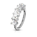 Piercing kruh 1,0 x 8 mm (modrá)