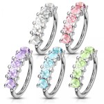 Piercing kruh 1,0 x 8 mm (zelená)