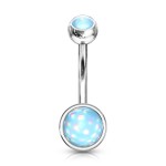 Piercing do pupíku - banánek (modrá)