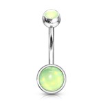 Piercing do pupíku - banánek (modrá)
