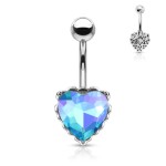 Piercing do pupíku srdíčko (vitrail medium)