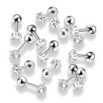 Cartilage piercing do ucha, hvězda (4 mm, 1,2 x 6 mm)