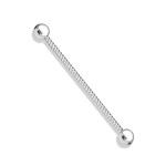 Industrial piercing 1,6 x 38 mm (žluté zlato)