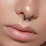Podkova fialová s hroty (1,2 x 8 mm, hroty 3 mm)
