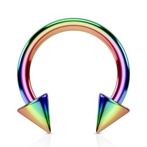 Podkova duhová s hroty (1,2 x 8 mm, hroty 3 mm)