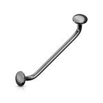 Snake Eyes piercing do jazyka 1,2 x 16 mm (růžové zlato)