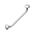 Snake Eyes piercing do jazyka 1,2 x 16 mm (růžové zlato)