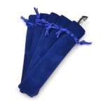 Semišový sáček na pero (černá)