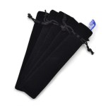 Semišový sáček na pero (černá)