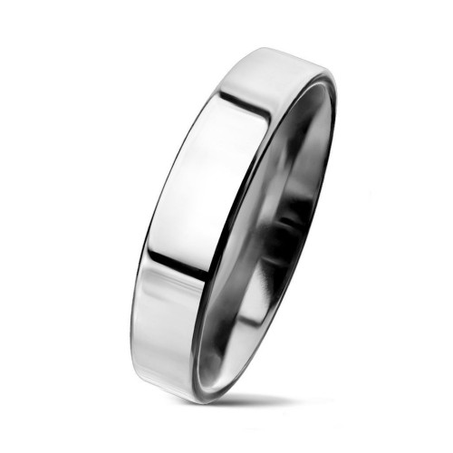 NSS3004 Pánský snubní prsten ocel, šíře 4 mm (72)