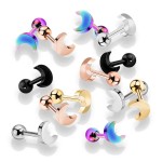 Cartilage piercing do ucha měsíc (žluté zlato)