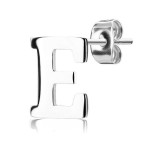 Ocelová náušnice 1ks - iniciála B