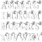 Ocelová náušnice 1ks - iniciála C