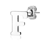 Ocelová náušnice 1ks - iniciála Z