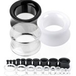 Akrylátový tunel do ucha čirý (14 mm)