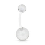 Piercing do pupíku - banánek (čirá)