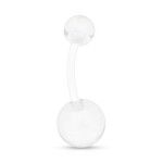 Piercing do pupíku - banánek (čirá)